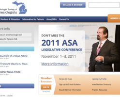 Michigan Society of Anesthesiologists - msa_web-design